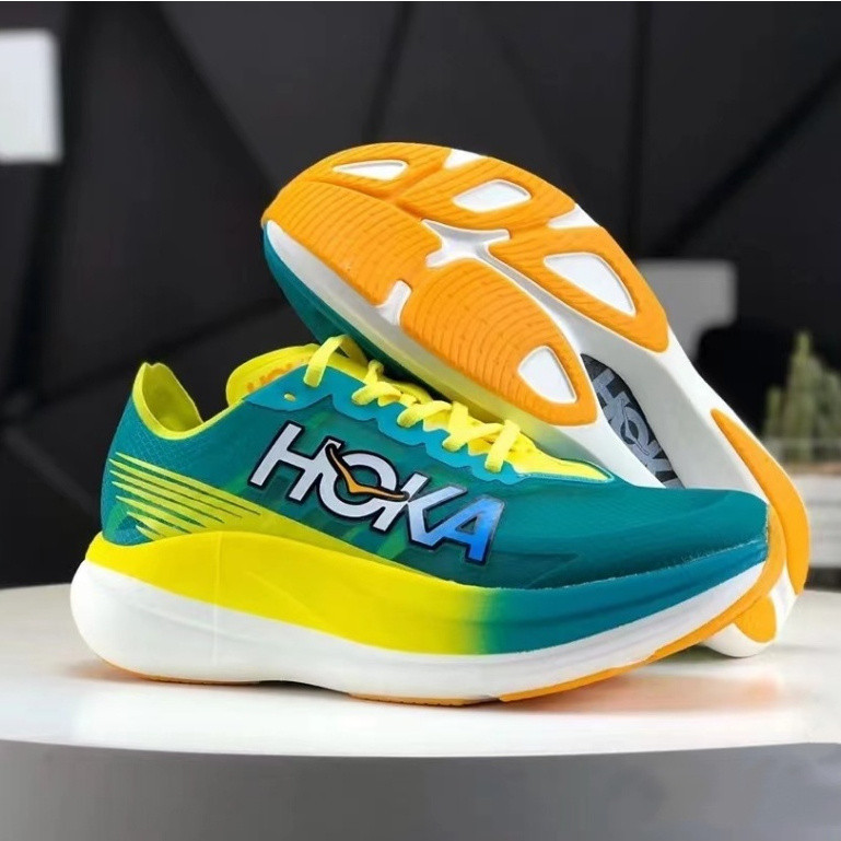 Hoka/hoka HOKAO NEO NE ROCKET ROCKET X 2 รองเท้าวิ่ง แบบโปร่งแสง ZWNW