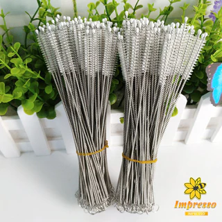 Impresso แปรงล้างหลอดดูด จุกนม ขนไนล่อน ไม่ทำให้เป็นรอย Stainless steel soft straw straw brush