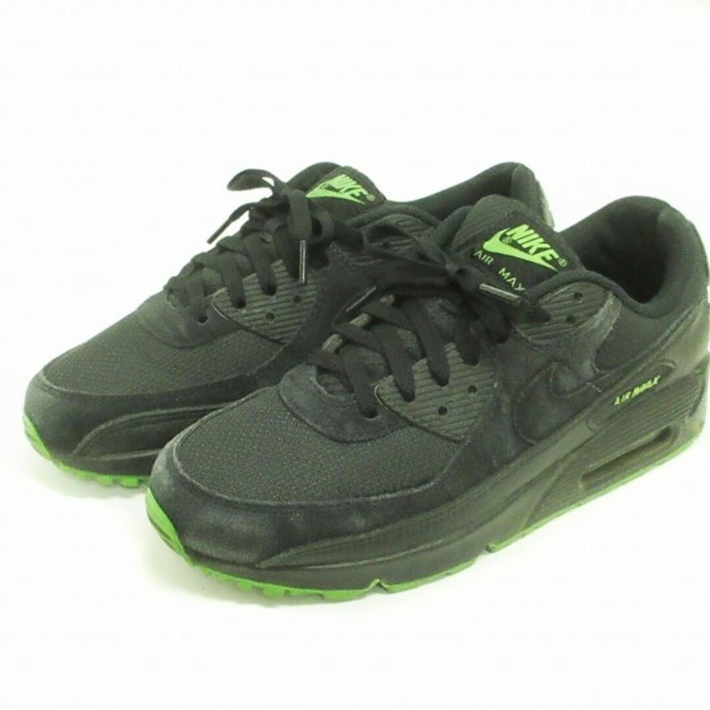 Nike Air Max 90 Sneaker Suede Black 27cm ■SM1 Direct from Japan Secondhand