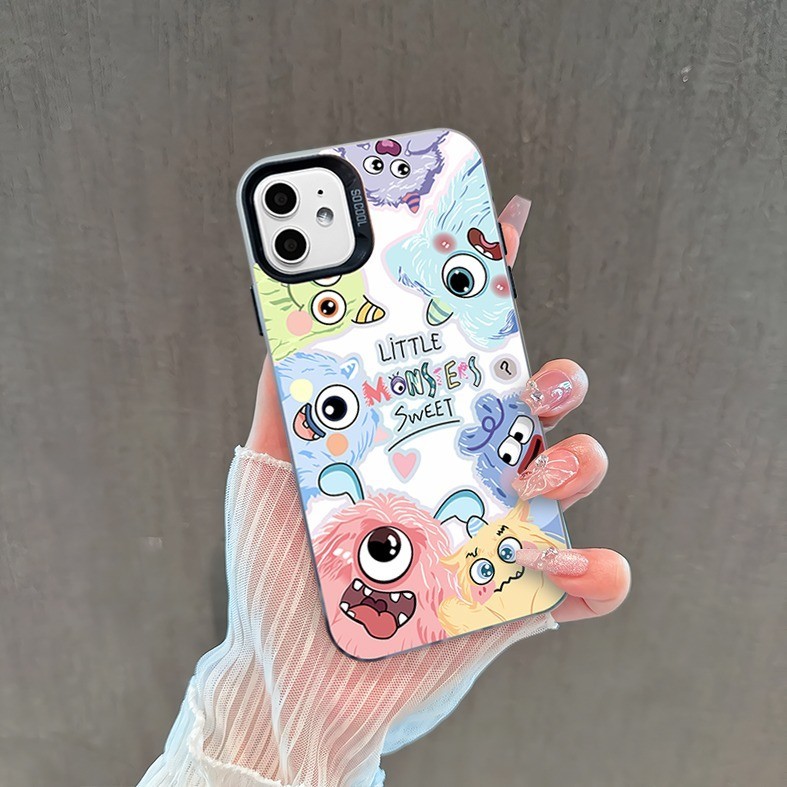 So Cool Little Monster Hologram Printing case iphone 7 8 plus x xs xr max 11 12 13 14 15 pro (5)
