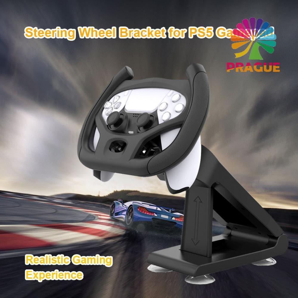 T0# พวงมาลัยสําหรับเล่นเกมมืออาชีพสําหรับ PS5 Car Racing Games Handle with Brac [prague.th]