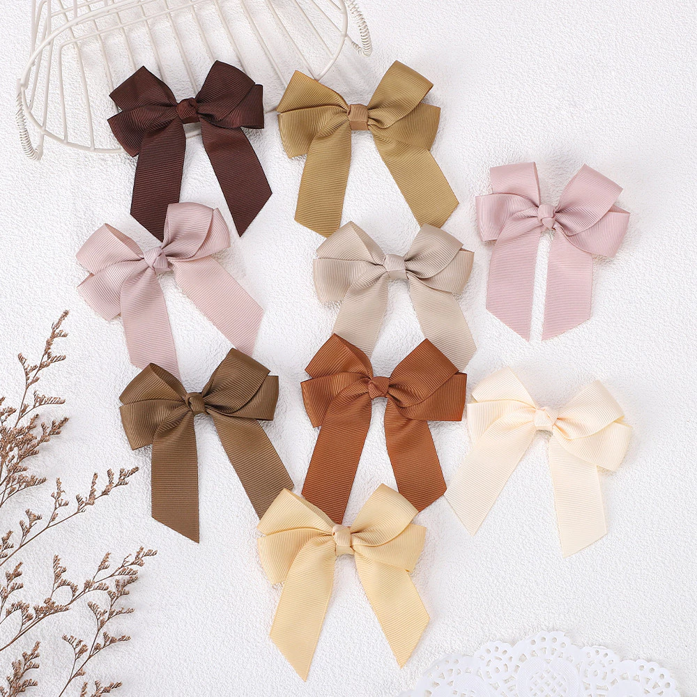 1pc 3.6 สีทึบ Bowknot กิ๊บติดผมสําหรับสาวคลาสสิก Bows Hairpins Barrettes Headwear เด็กอุปกรณ์เสริมผม thumbnail 10