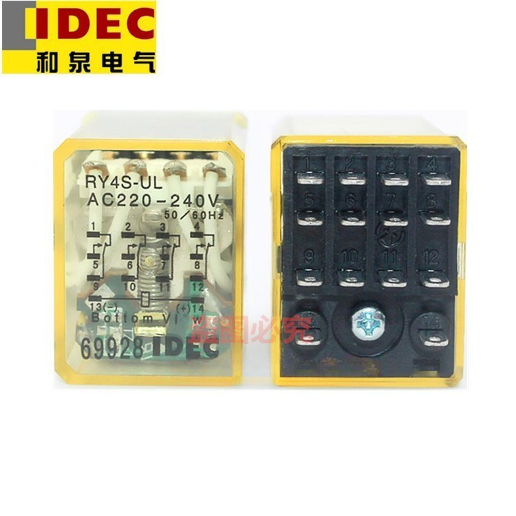 IDEC RM2S-UL-U RH2B-UL-U RY4S-UL-U RH4B-UL-U รีเลย์ระดับกลาง