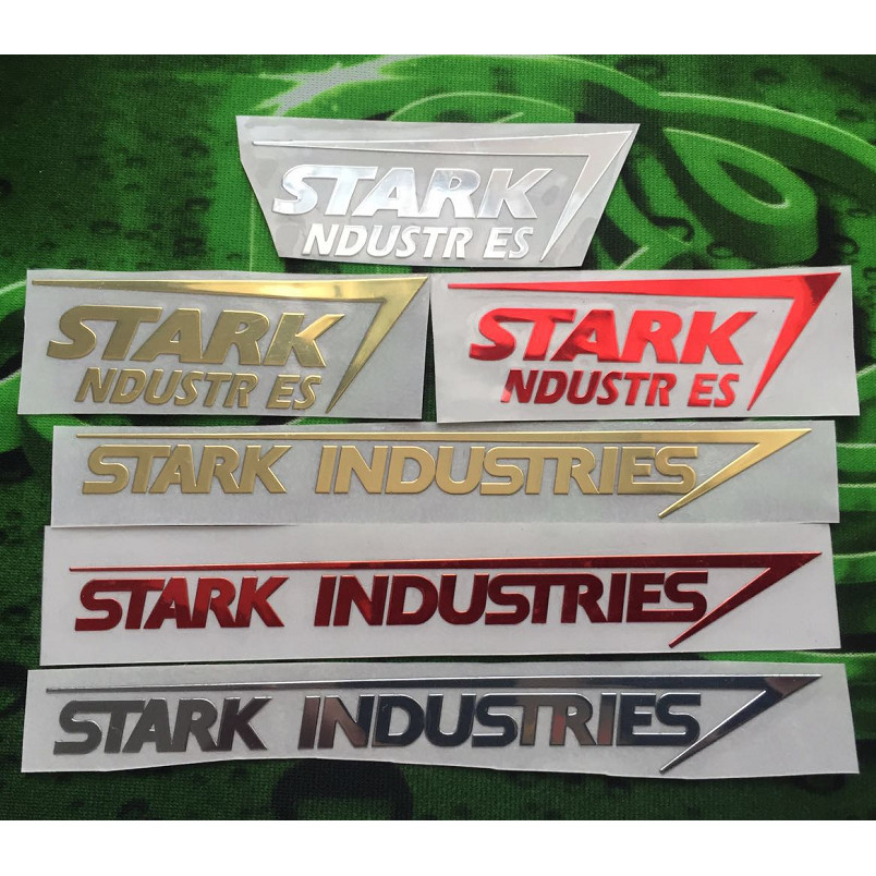 สติ๊กเกอร์ Stark Stark Stark Industrial Iron Man สติ๊กเกอร์โลหะโทรศัพท์มือถือแล็ปท็อปอะนิเมะสติ๊กเกอ