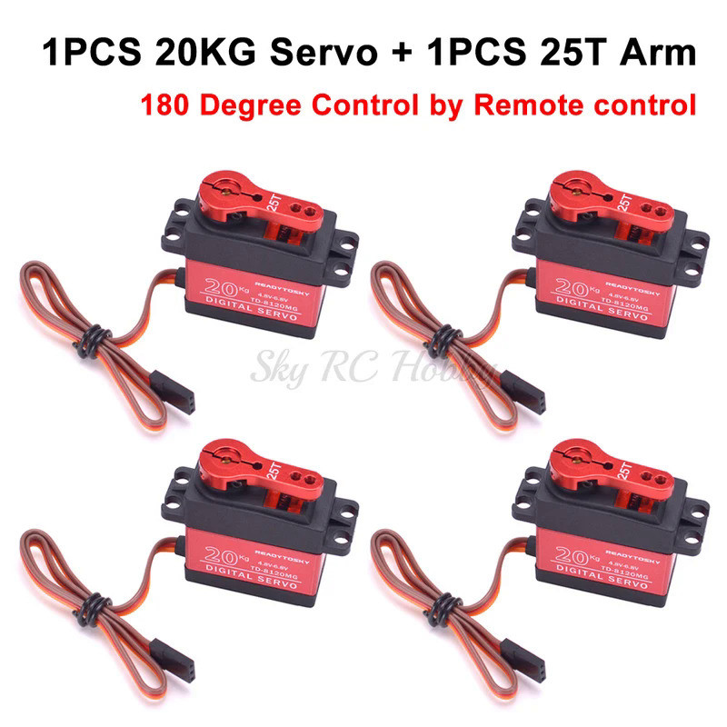 KS 20 กก.TD8120MG/25 กก.แรงบิดมอเตอร์Coreless Servoดิจิตอล 180 องศาServoควบคุมโดยรีโมทคอนโทรลสำหรับR