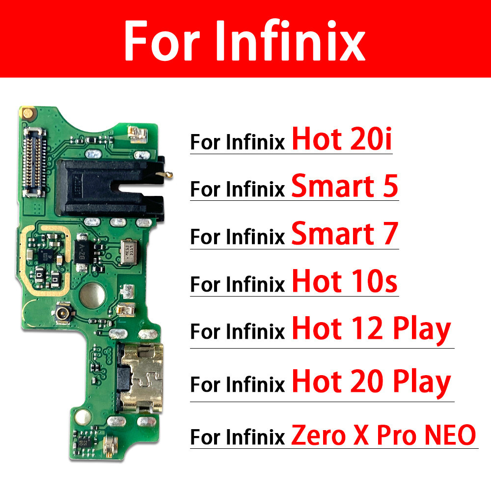 USB แพรชาร์จ ชุดชาร์จ แพรตูด ใช้กับ Infinix Hot 10s 20i Smart 5 7 12 20 Play Zero X Pro Neo แผงตูดชาร์จไฟ แพรตูดชาร