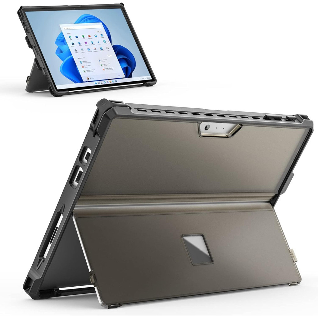 เคสคีย์บอร์ด MoKo แบบบางพิเศษ กันกระแทก พร้อมช่องใส่ปากกา สําหรับ Microsoft Surface Pro 7 Pro7 Plus Pro 6 Pro 5 Pro 4 LTE