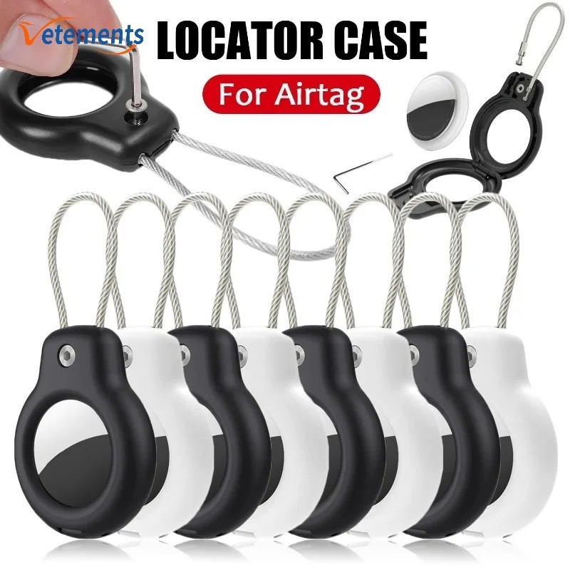 เคสพวงกุญแจนิรภัย ป้องกันการสูญหาย พร้อมสายคล้อง สําหรับ Airtag