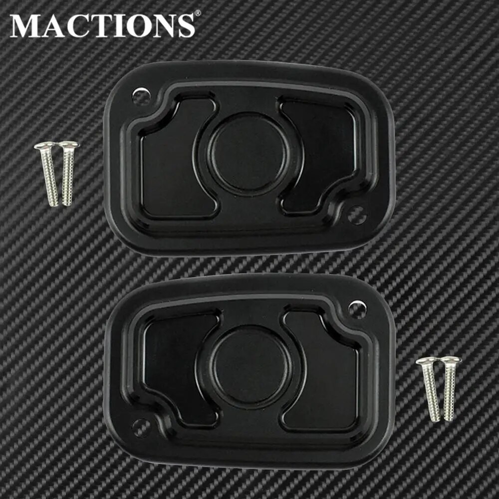 BAMotorcycle Brake Master Cylinder Cover Black Cover Fits For Harley Touring Electra Glide FLHX Street Glide Road Glide