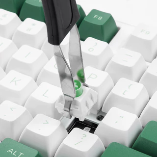 สวิตช์คีย์บอร์ดแบบกลไก Puller Steeless Keycaps Puller Body Extractor 2-in-1 สําหรับสวิตช์ปุ่มกด