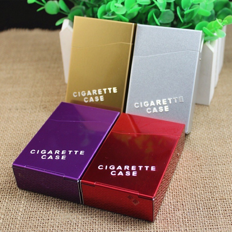 กล่องเก็บบุหรี่ (โลหะ) กล่องใส่บุหรี่ 1 ซอง - ใส่ได้ 20 มวน สินค้าพร้อมส่ง