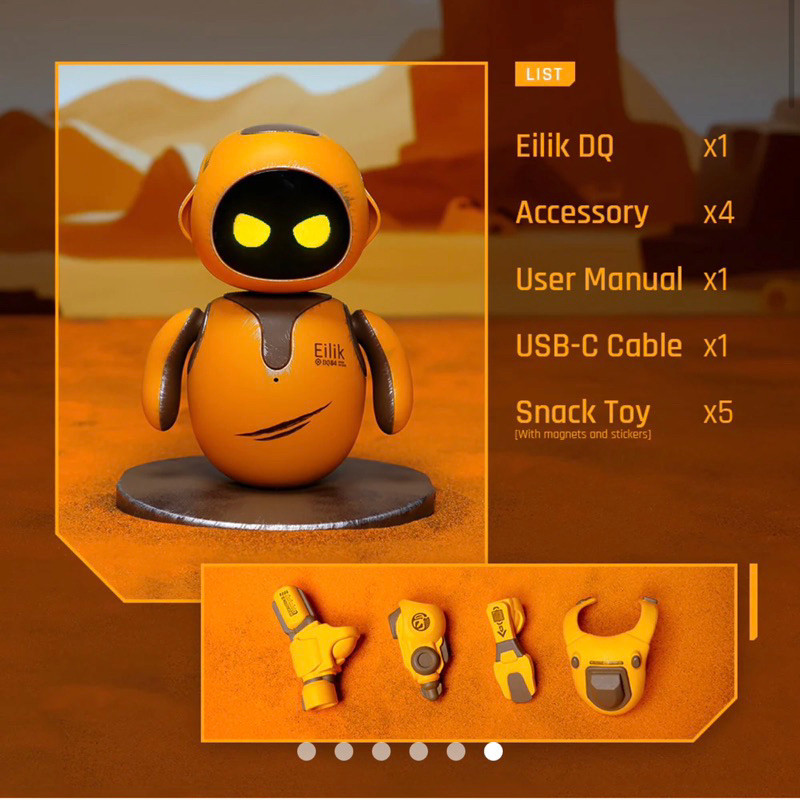 Eilik Robot By Energize Lab หุ่นยนต์หน้าโต๊ะทำงาน  สินค้าพรีออเดอร์ค่ะ🥰