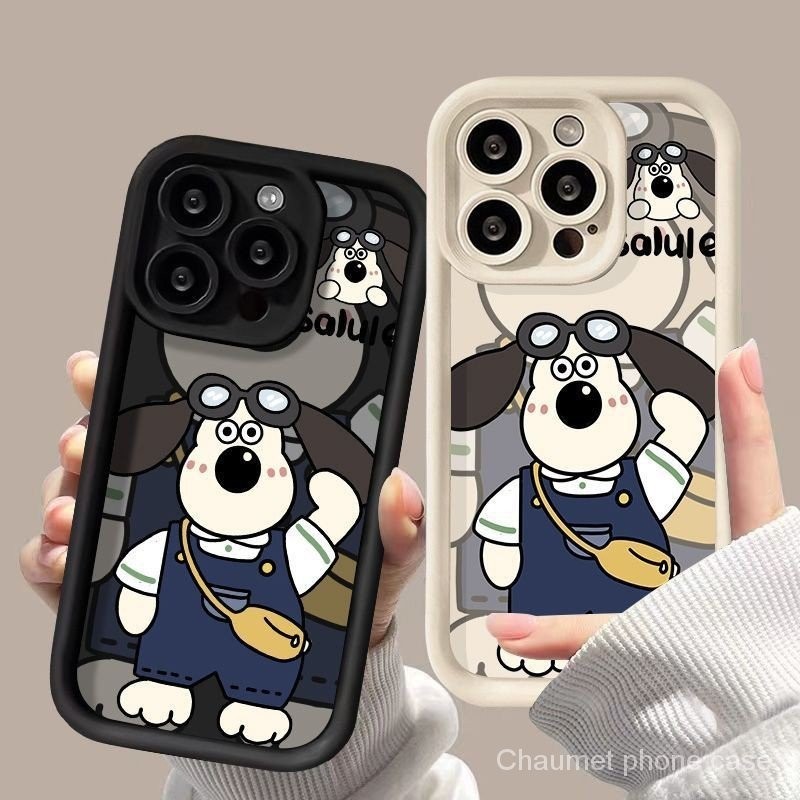 เคสโทรศัพท์มือถือ ลายสุนัข เนื้อแมตต์ สําหรับ Iphone Apple 15PorMax 14Por 13 12 11