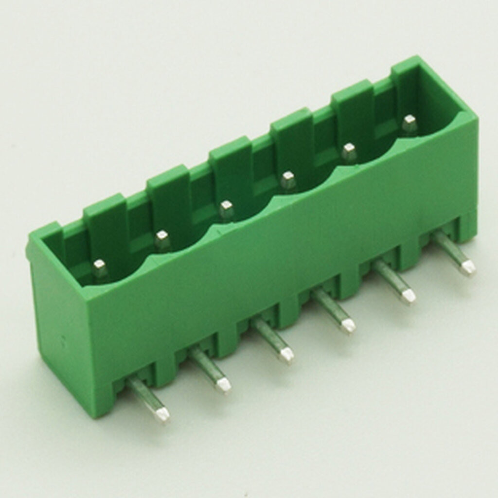 Plug-in Terminal Block 6pins,Male,300V/15A Pitch 5.00mm