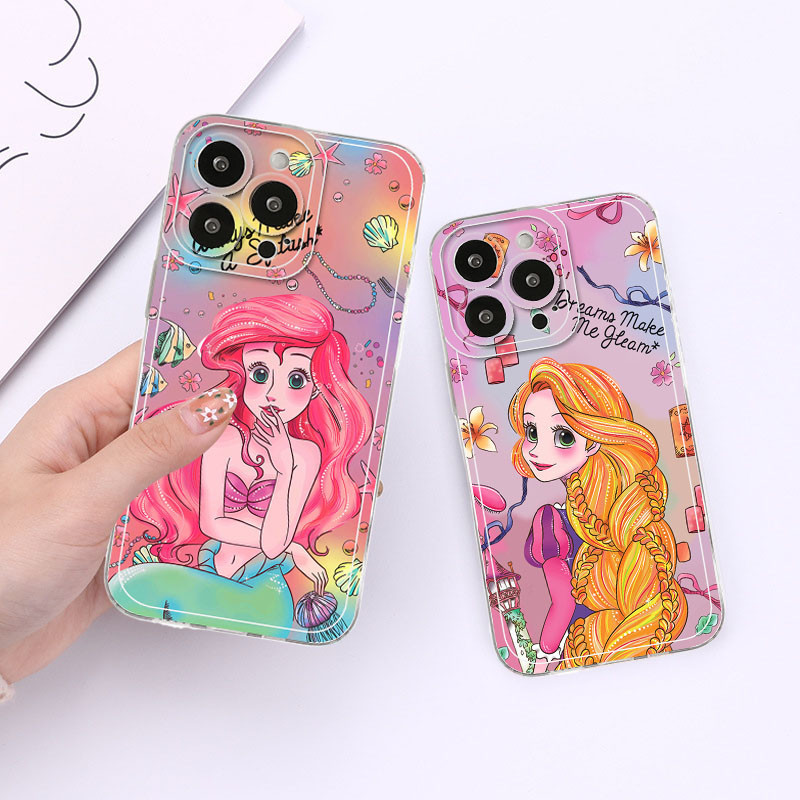 เคสโทรศัพท์มือถือ ซิลิโคนนุ่ม ลายเจ้าหญิงนางเงือก ราพันเซล สําหรับ OPPO A32 2020 A5 A3S A5S A52 A55 A57 A7 A72 A8 A9 A92S A93 A93S A95 A96 F11 F9 Reno 6 7 Pro 8T Realme 10 Pro GT XT ราคา ถูกที่สุด ดีลบีเคเค แกลเลอรีภาพที่ 4