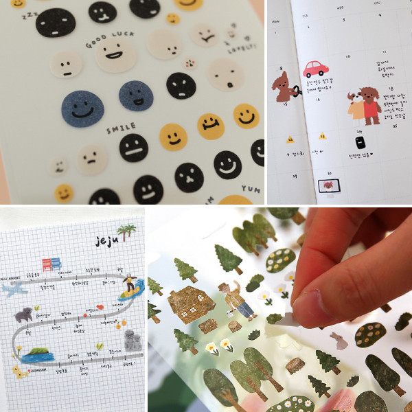 สติกเกอร์ ลายการ์ตูนสัตว์น่ารัก สไตล์เกาหลี ST1050