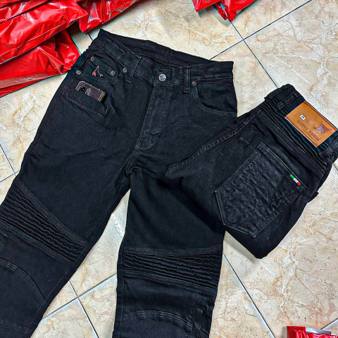 กางเกงยีนส์การ์ด SUPERBLACK รุ่น FU06W กระเป๋าลับล็อคโทรศัพท์ การ์ด CE Level 2 แบรนด์ไทย MANTA DENIM