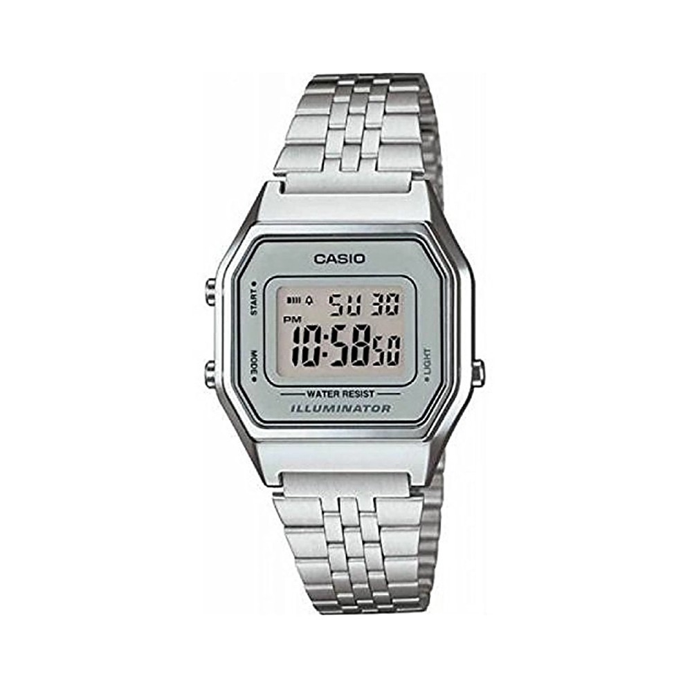 นาฬิกาดิจิตอล Casio นาฬิกาข้อมือผู้หญิง สายสแตนเลส รุ่น LA680WA,LA680WA-7DF
