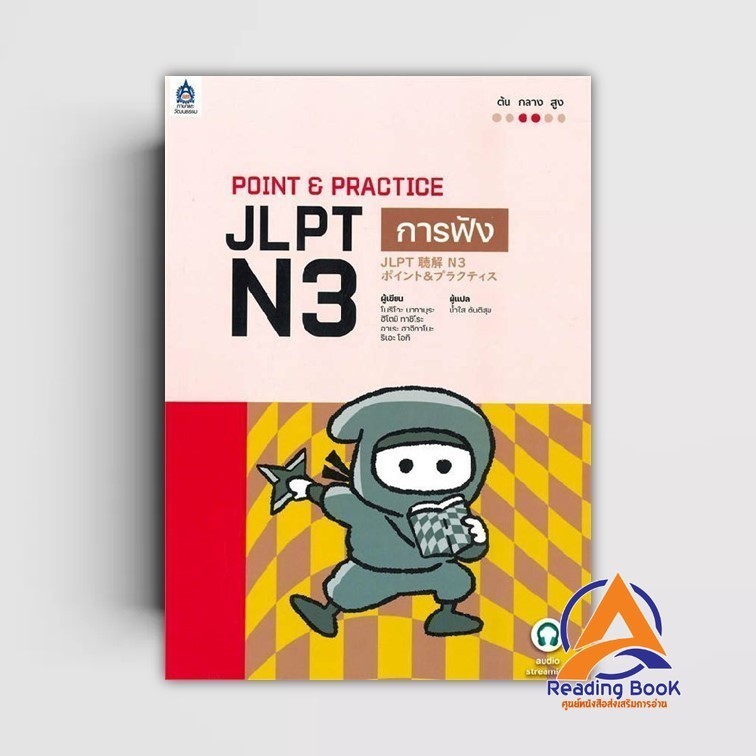 หนังสือ POINT & PRACTICE JLPT N3 การฟัง ผู้แต่ง โนริโกะ นากามุระ,ฮิโตมิ ทาชิโระ, สนพ.ภาษาและวัฒนธรรม