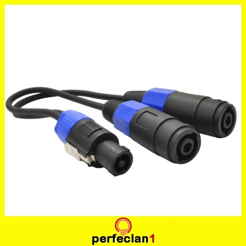 [Perfeclan1] Pa Splitter Male to 2 Female Speaker Cable Y Splitter Cord PA DJ Adaptor