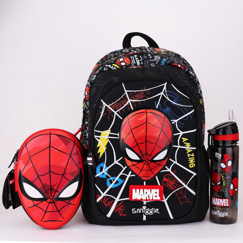 กระเป๋าเครื่องเขียน กระเป๋าดินสอ ลายสไปเดอร์แมน สีแดง สไตล์ออสเตรเลีย