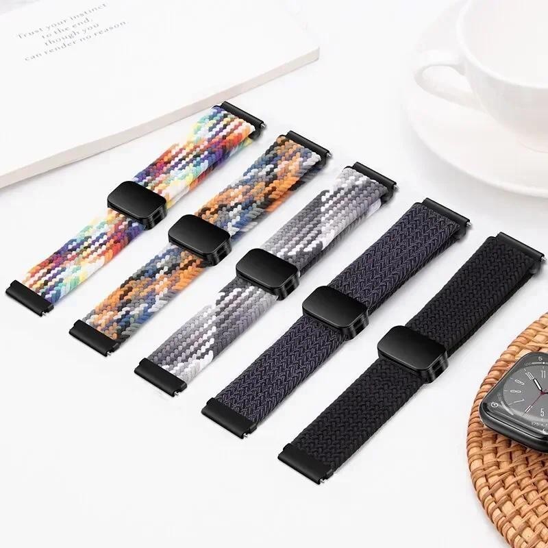 สายนาฬิกาข้อมือไนล่อน 20 มม. 22 มม. สําหรับ Samsung Galaxy watch 6 5 4 40 44 มม. Gear S3 Amazfit GTR ราคา ถูกที่สุด ดีลบีเคเค แกลเลอรีภาพที่ 9