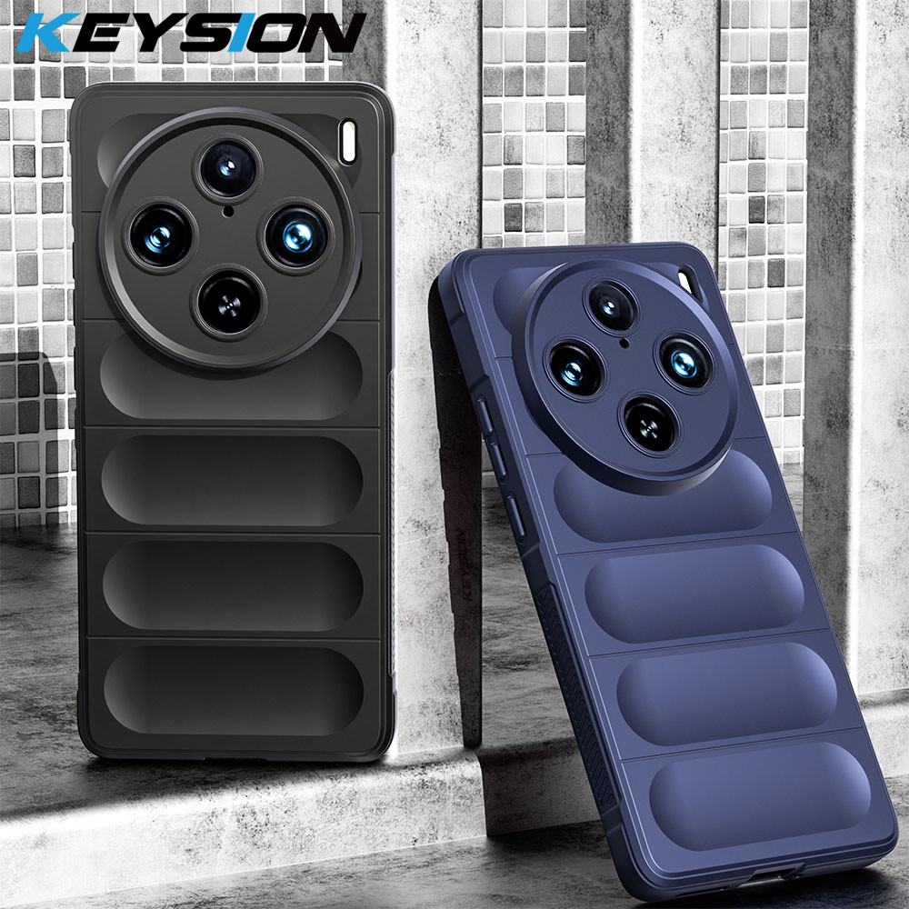 Keysion เคสโทรศัพท์ซิลิโคน แบบนิ่ม กันกระแทก กันลื่น สําหรับ VIVO X100 Pro 5G X90 Pro+ Plus iQOO 12 Pro 11 Z7 Z7X 5G