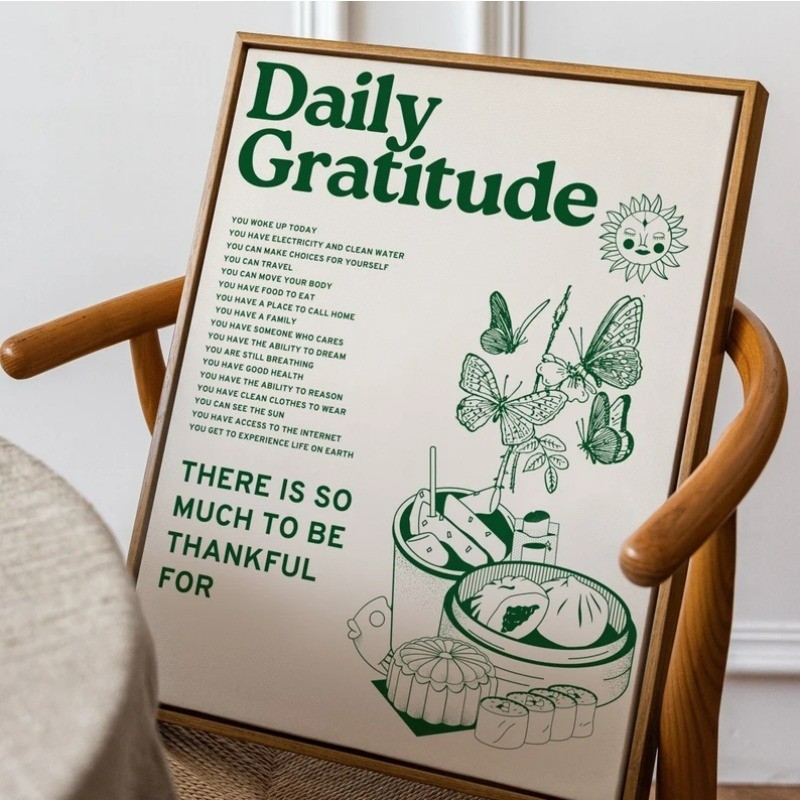 โปสเตอร์ผ้าใบ พิมพ์ลายตัวอักษร สีเขียว สไตล์วินเทจ สําหรับตกแต่งผนังห้องนอน ห้องนั่งเล่น