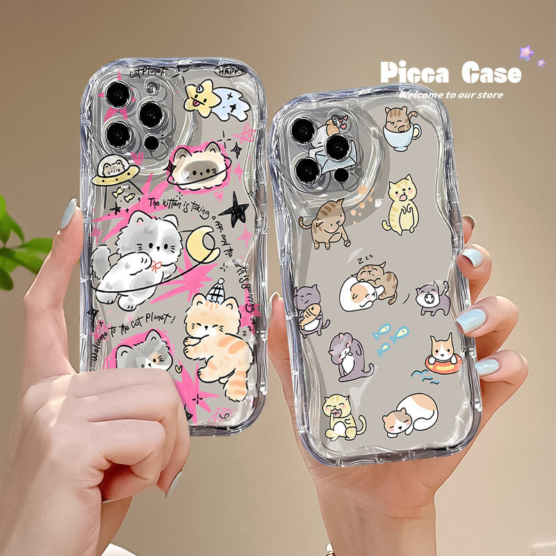 เคสโทรศัพท์มือถือ แบบใส ลายการ์ตูนแมว สุนัข สําหรับ Tecno Spark 20 Go 2024 10 Pro 10C 20C Camon 20 Infinix Smart 8 6 7 5 Plus Hot 30i 9 30 20i 40i 11 10 12 20 Play Note 30 Pro 12 G96 เคส