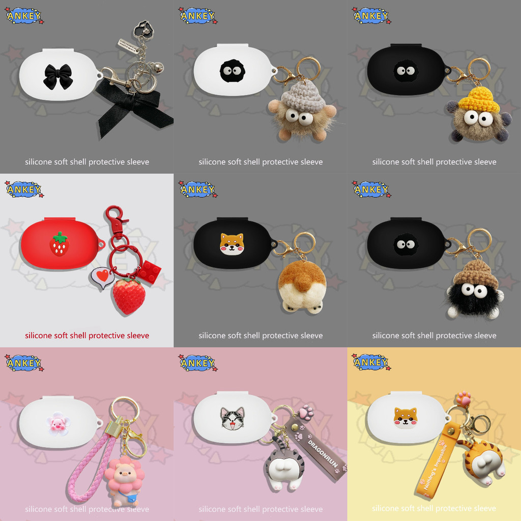 Case For Anker Soundcore V30i / Life NOTE E P2mini / Space A40 Sport X10 Earphone Silicone Case Yell