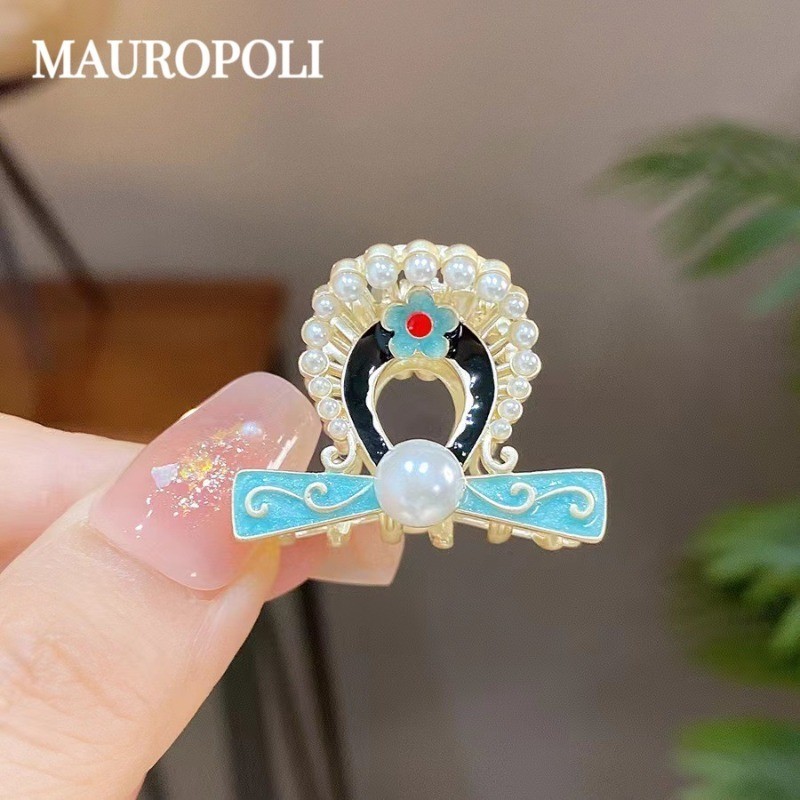 Mauropoli [คลังสินค้าพร้อม] National อินเทรนด์ Peking Opera Huadan คลิปคว้าขนาดเล็กหญิงโบราณ High-En