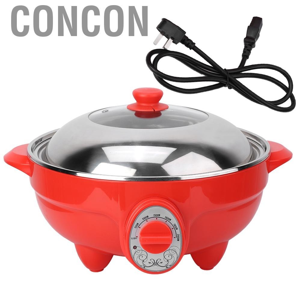 Concon 6L Multifunction Electric Pan Hot Pot BBQ Frying Kitchen Cook Grill AU Plug 220V