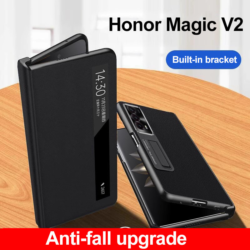 เคสโทรศัพท์มือถือหนัง ฝาพับแม่เหล็ก สําหรับ Honor Magic V2 5G Honor Magic V2