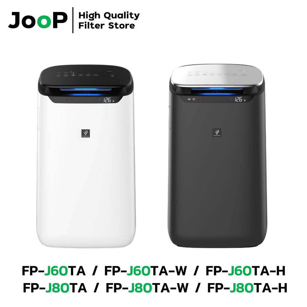 JooP Filter ไส้กรองทดแทน สำหรับ เครื่องฟอกอากาศ Sharp รุ่น FP-J80TA FP-J60TA FP-J60TA-W FP-J60TA-H FP-J80TA-W FP-J80TA-H