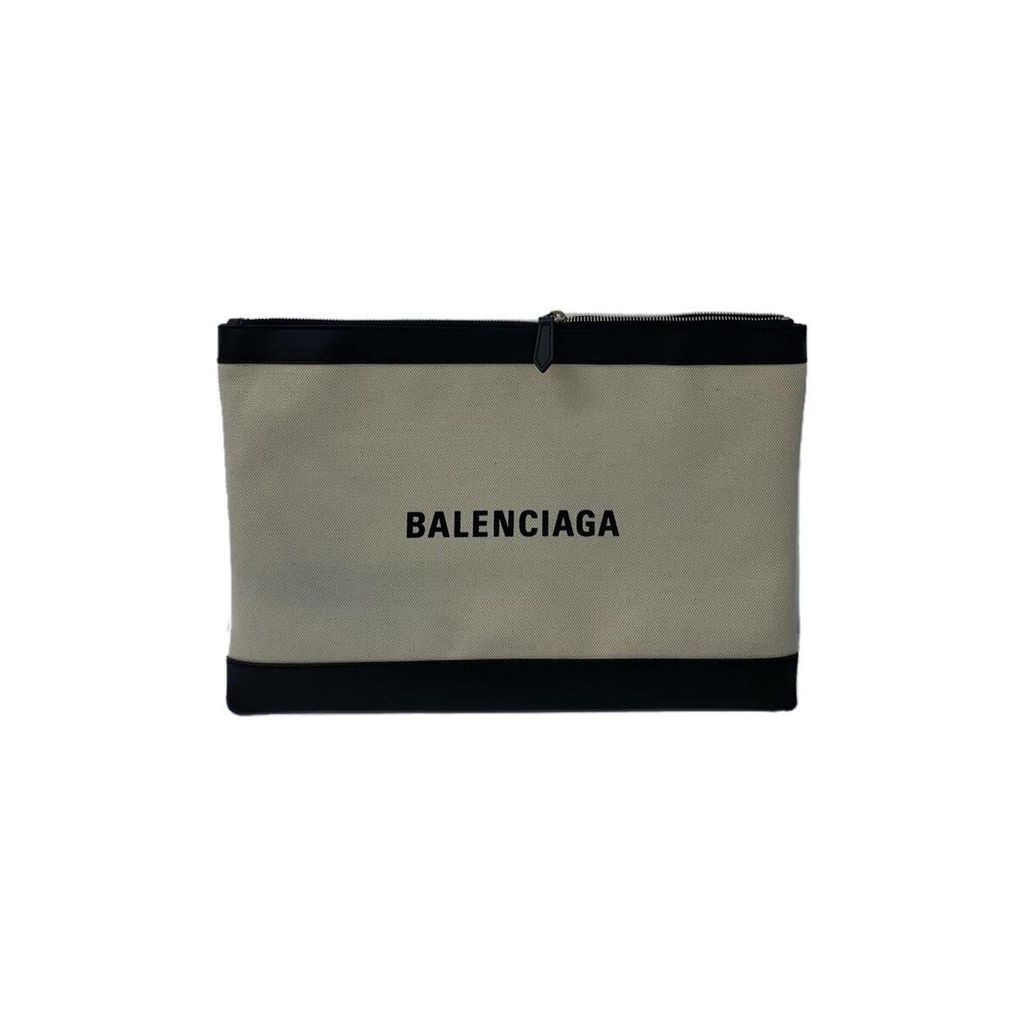 Balenciaga กระเป๋าผ้าแคนวาส มือสอง สีขาว ส่งตรงจากญี่ปุ่น
