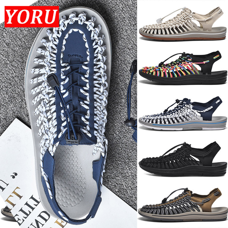 Shoes【ส่งไว🚚1-2 วัน】🚚 KENEN รองเท้าแตะ SD31🔥รองเท้าถัก 🔥 10 สี