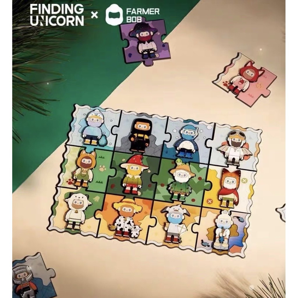 ฟิกเกอร์ ยูนิคอร์น FARMER BOB Encounter In The Wild Series ตราบรรจุ Blind Box ของเล่นสําหรับเด็ก