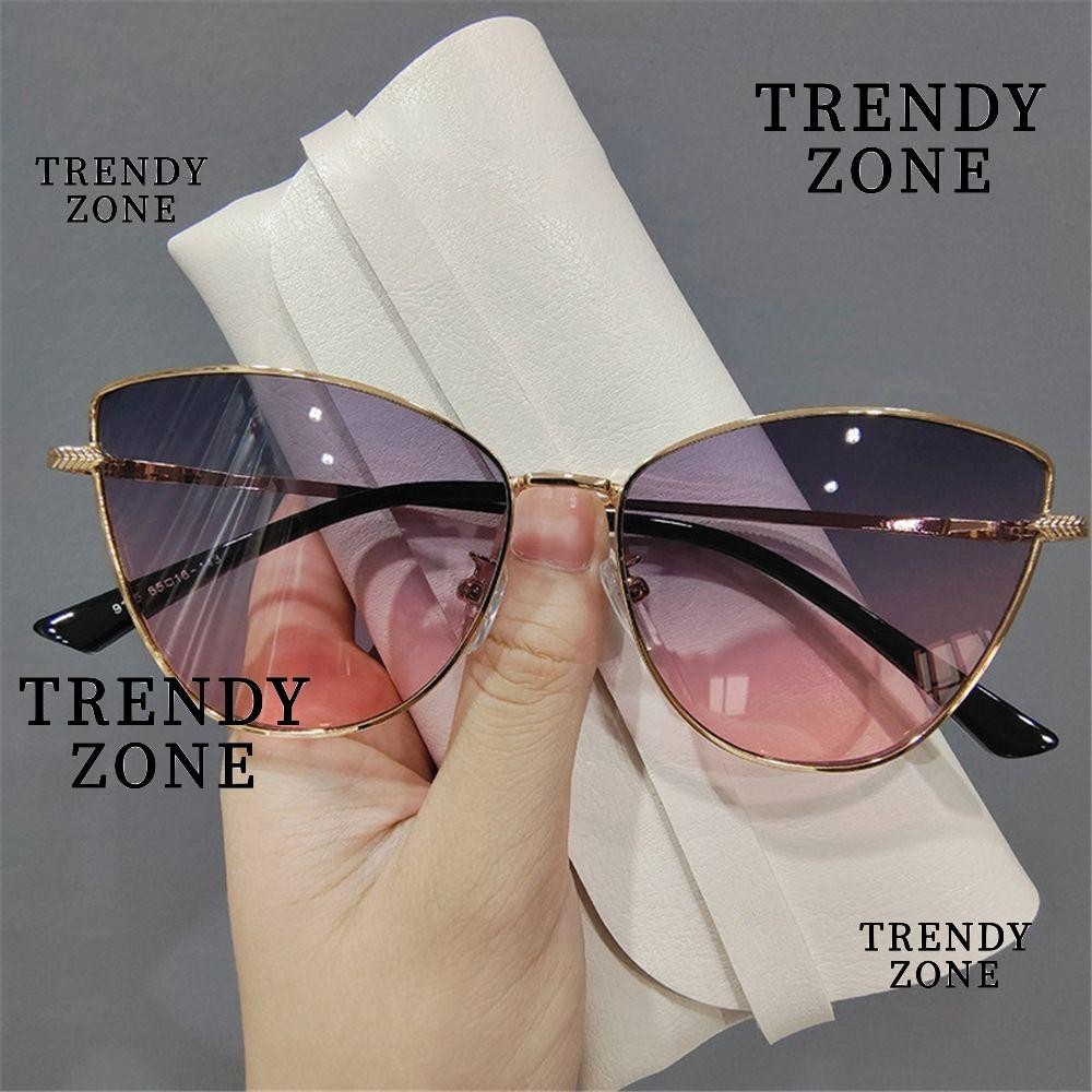 Trendyzone แว่นตากันแดด UV400 ขนาดเล็ก สไตล์วินเทจ ยอดนิยม สําหรับผู้หญิง