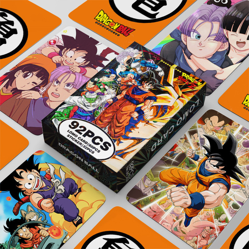 DRAGON BALL Z Toriyama Akira Photocard Lomo Card Sticker 92 ชิ้น ต่อกล่อง