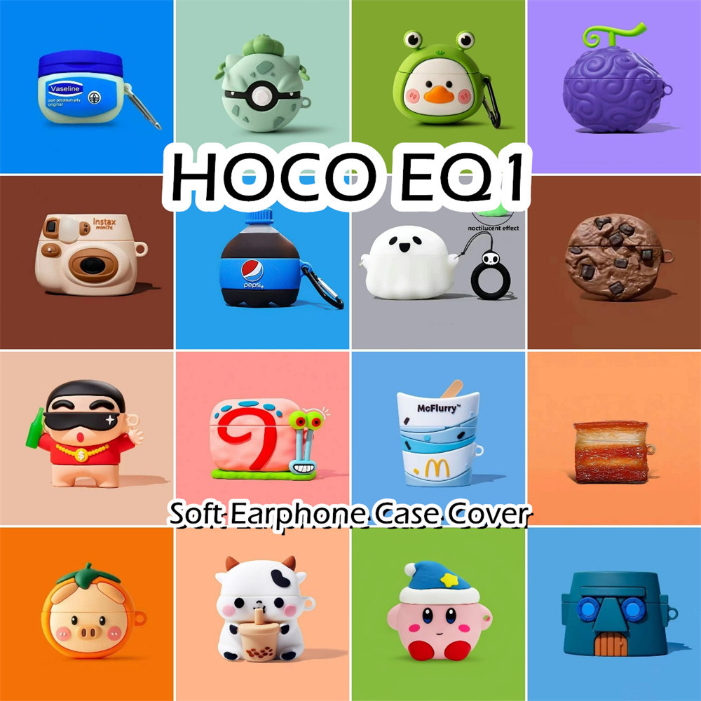 พร้อมส่ง! นําไปใช้กับ HOCO EQ1 เคส Case เคสหูฟัง การ์ตูนป้องกันการตก  ซิลิโคนนุ่ม เคส เคสหูฟัง NO.3