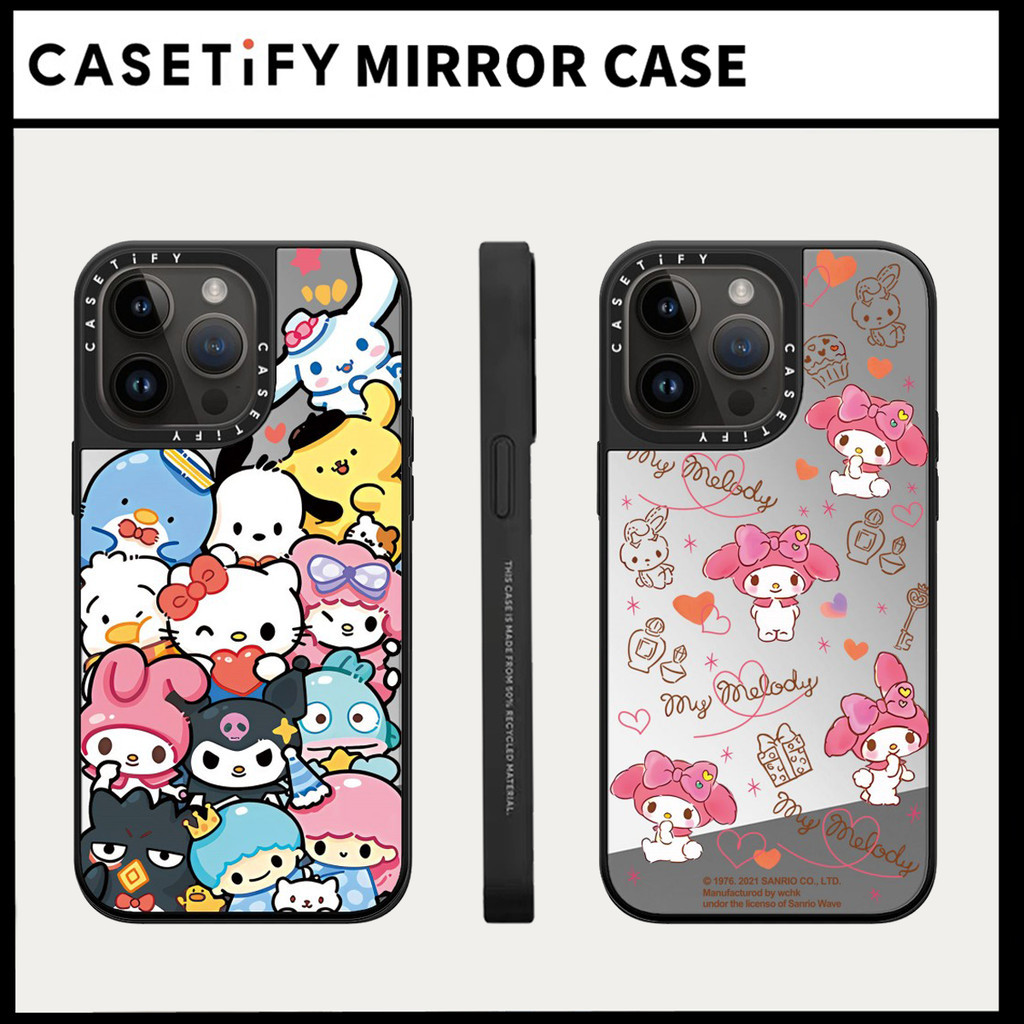 SANRIO เคสโทรศัพท์มือถือแบบกระจกแข็ง ผิวด้าน กันกระแทก ลายซานริโอ้น่ารัก สําหรับ IPhone 15ProMax 15Pro 15 14 13 12 11 Pro Max