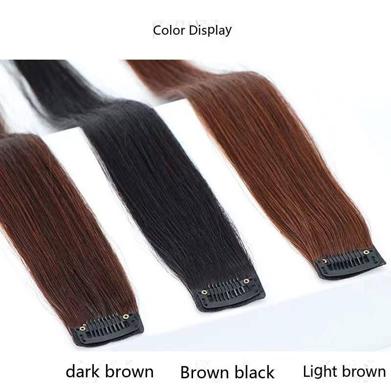 แผ่นแปะผมหน้าม้า ไร้รอยต่อ 100% ยาวตรง สําหรับผู้หญิง 3 ชิ้น 5 ชิ้น ราคา ถูกที่สุด ดีลบีเคเค แกลเลอรีภาพที่ 4