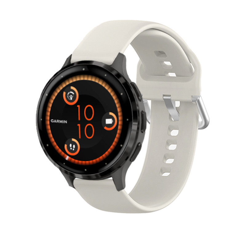 สายรัดข้อมือซิลิโคน 18 มม. แบบเปลี่ยน สําหรับ Garmin Venu 3s 2s Vivoactive 4s Forerunner 255s 265s Vivomove 3s