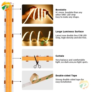 แถบไฟ LED COB พร้อมเซนเซอร์สัมผัส สําหรับติดใต้ตู้เสื้อผ้า ตู้หนังสือ