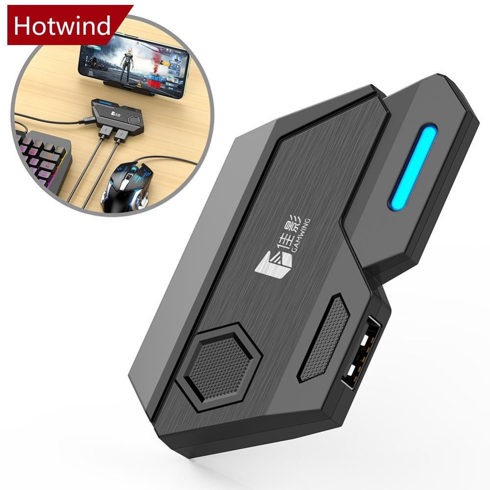Hotwind ตัวควบคุมเกมมือถือ สําหรับ Gamwing Mix SE Elite Mouse & Keyboard Converter & Combo Pack ตอบสนองเร็วขึ้น ปรับแต่งปุ่ม V4W3