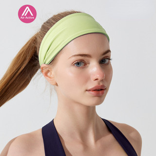ที่คาดศีรษะ แบบยืดหยุ่น ดูดซับความชื้น สําหรับเล่นโยคะ กีฬา