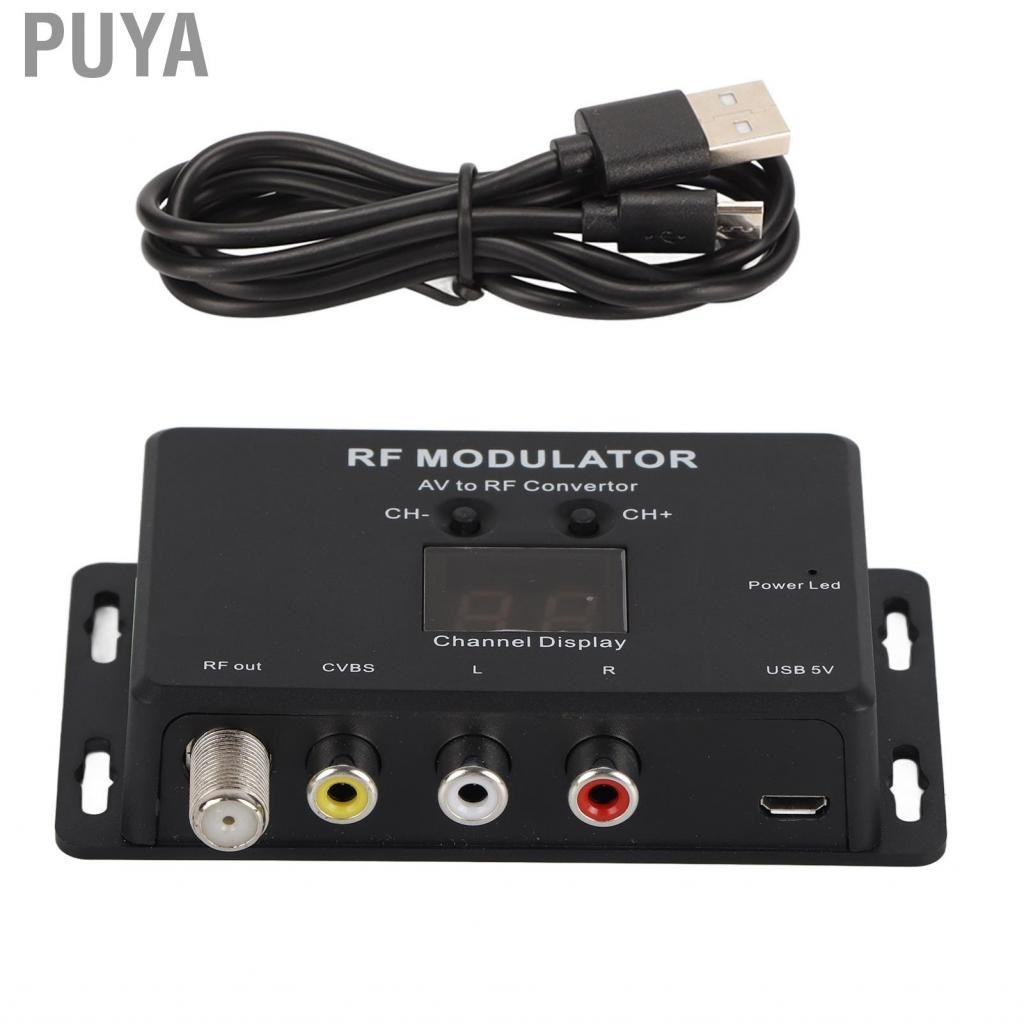 Puya RF Modulator Professional PAL NTSC 21 Channel AV To Convertor For Set T