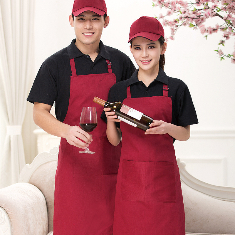ผ้ากันเปื้อน ทรงหลวม เลือกลายได้ สําหรับเชฟร้านอาหาร โรงแรม ห้องครัว เหมาะกับผู้ชาย และผู้หญิง