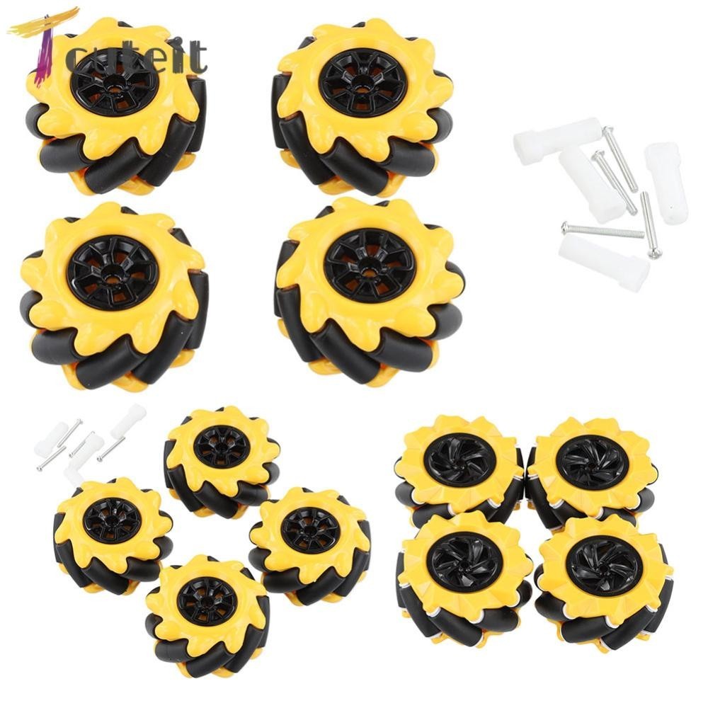 ล้อยาง Mecanum 48 60 80 มม. ความแข็งแรงสูง สําหรับหุ่นยนต์ AGV Smart Robot