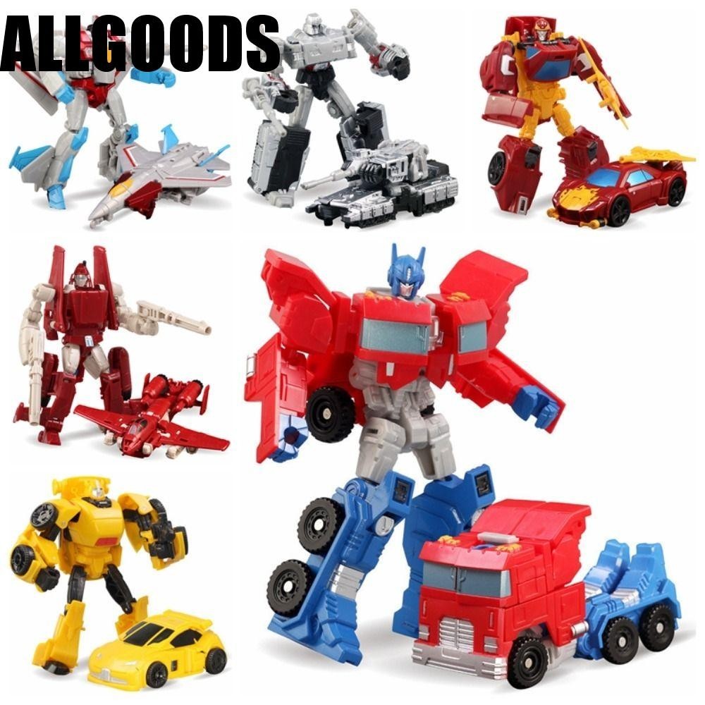 Allgoods หุ่นยนต์แปลงร่าง โมเดลรถยนต์ หุ่นยนต์การ์ตูน Prime Robot Cars ของเล่นเพื่อการศึกษา Transformer พลาสติก คลาสสิก Bumblebee Robot Cars โมเดลของเล่นเด็กผู้ชาย